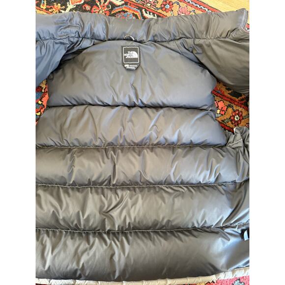 North Face Nuptse Puffer XXL Mens Silver Grey Down 700 Fill Retro 96 - Picture 7 of 11